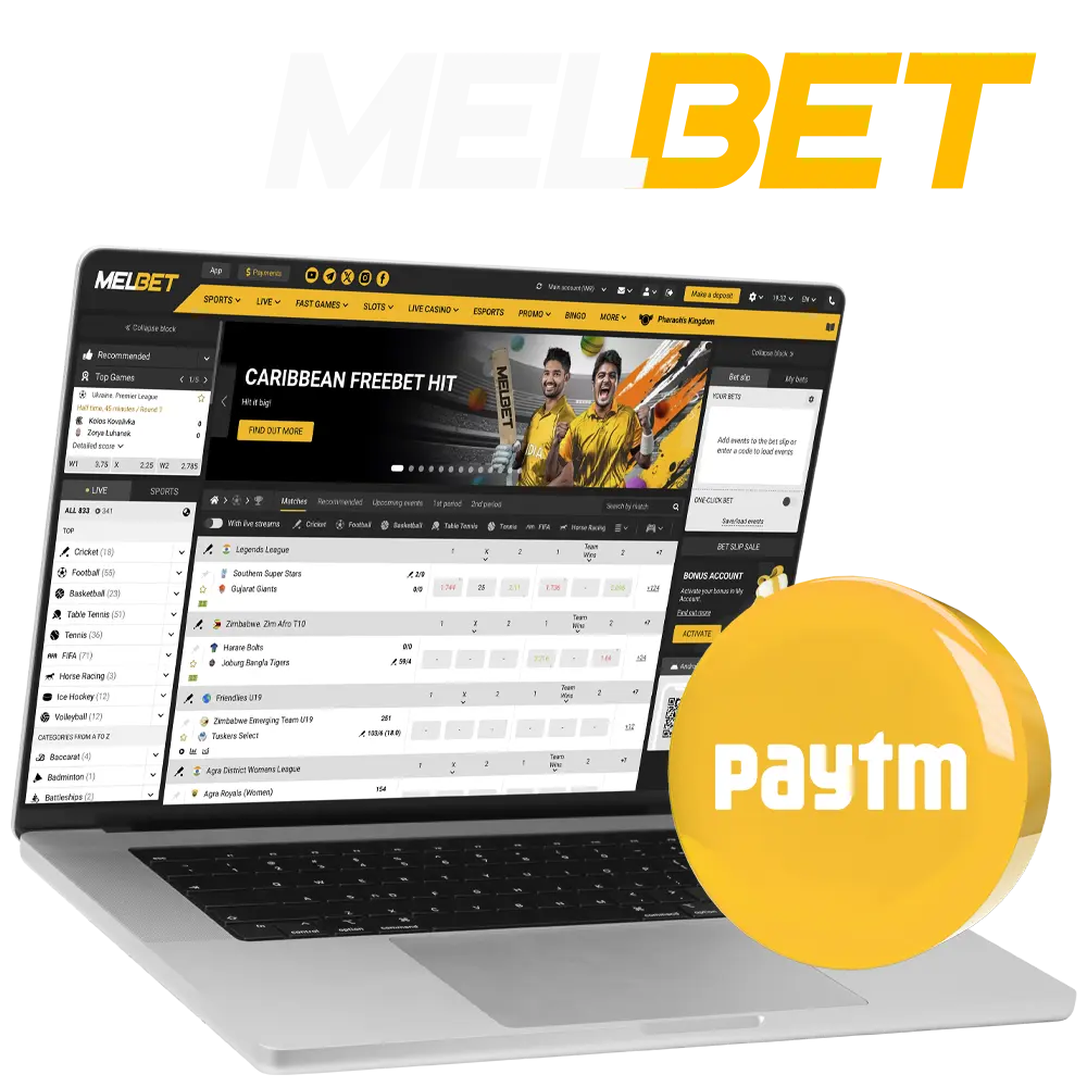 Familiarise yourself with PayTM as one of the best known payment systems in India and Melbet casino.